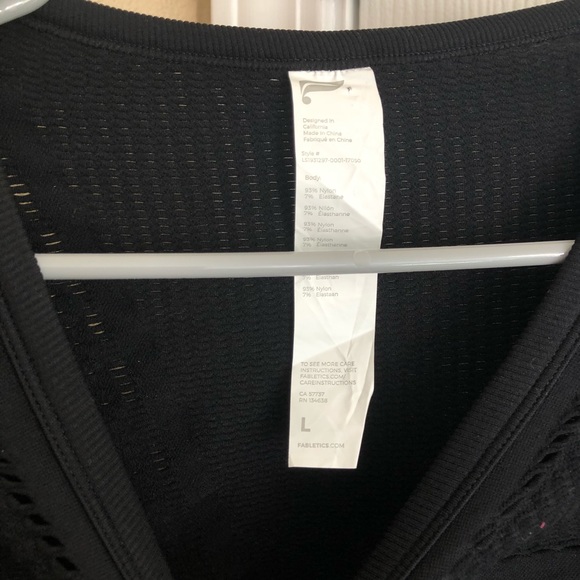 Fabletics Mesh Long Sleeve Top Women’s L - Picture 8 of 12